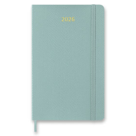 Diář Moleskine Precious & Ethical 2026 - měkké desky, L, týdenní, zelený