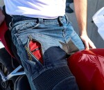 Kalhoty na moto Trilobite Parado doublelayer Aaa regular fit men jeans blue level 2 (Prodloužené) - 34 / modrá