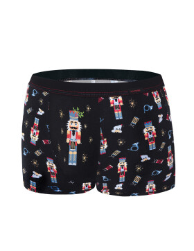 Boxerky Nutcracker 007/55 Black Merry Christmas - Cornette XL