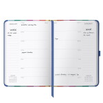 Busy B Týdenní diář Dual Stripe Busy Life A5 – 26/27, multi barva