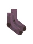 Dámské merino ponožky ICEBREAKER Wmns Merino Hike+ Ultralight Quarter, Grey Plum/Bittersweet velikost: 41-43 (L)