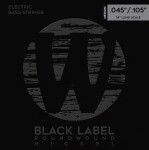Warwick Black Label Nickel-Plated Steel 4 Medium .045-.105