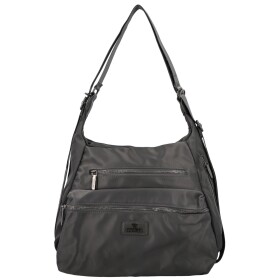 Trendy dámský textilní kabelko-batoh Coveri Venesta, šedý new