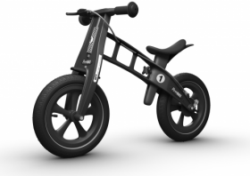 Odrážedlo FirstBike Limited edition black - ZDARMA dopravné, košík a zvonek!