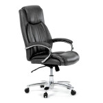 Kancelářské křeslo, houpací mechanismus, šedá ekokůže, KA-F1385 GREY