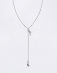 Maria Black Whirl Necklace Silver Silver