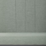 Židle jídelní, zelená látka, šedé kovové nohy