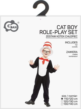 Kostým Černý kocour klučičí 110/120 cm