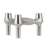 Stoff Nagel Designový svícen BMF STOFF Nagel Brushed Chrome, stříbrná barva, kov