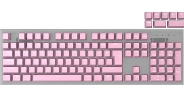 Genesis Lead 300 Double Shot Keycaps růžová / Sada náhradních kláves / 112 ks / ABS / US layout (NAG-2007)