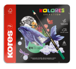 Kores Trojhranné pastelky Kolores Selection - 24 barev