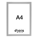 Djois otevřený rámeček - Magneto PRO, A4, PVC, šedý, 10 ks