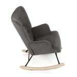 Houpací křeslo, šedá, látka, AK-373 GREY2