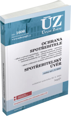 ÚZ 1606 Ochrana spotřebitele,