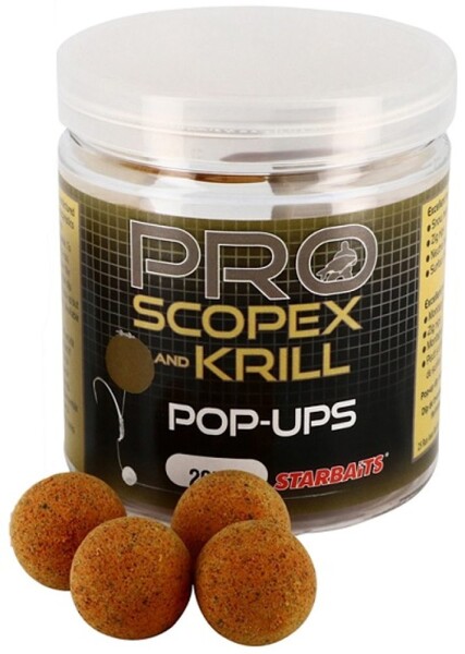 Starbaits Plovoucí boilies Pop Up Pro Scopex Krill 50g,Starbaits Plovoucí boilies Pop Up Pro Scopex Krill 50g