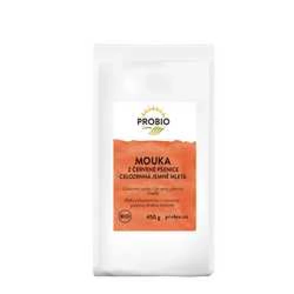 PROBIO Mouka z červené pšenice celozrnná jemně mletá 450g BIO