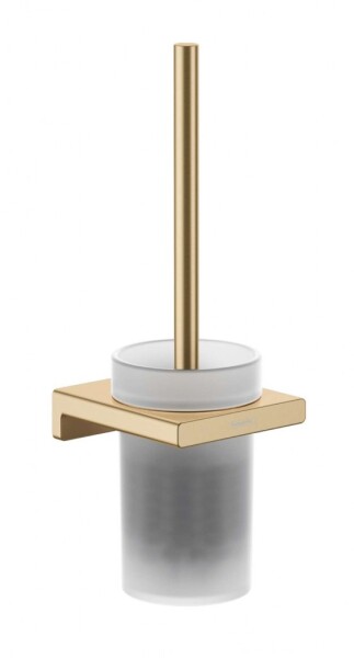 HANSGROHE - AddStoris WC štětka nástěnná, matné sklo/kartáčovaný bronz 41752140