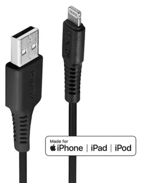 Lindy / Kabel USB-A na Lightning / 0,5 m / černá (31319)