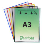 Djois rámeček s kapsou a očkem, A3, otevřený shora, mix barev, 5 ks