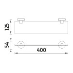 Nimco Unix chrom police 40 cm UN 13091B-40-26 UN 13091B-40-26