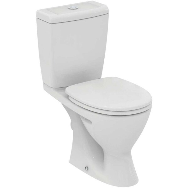 IDEAL STANDARD - Eurovit+ WC kombi se sedátkem, zadní odpad, bílá V337001