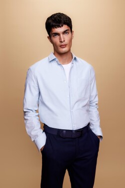 DEFACTO Regular Fit Oxford Long Sleeve Shirt