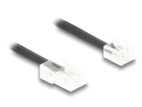 DeLock / Spirálový telefonní kabel / RJ11 - RJ45 / 2 m / černý (88479)