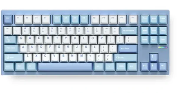 MCHOSE GX87 Lite Matcha Latte V2 modrá / herní bezdrátová klávesnice / mechanická / Matcha Latte V2 / 2.4GHz / US Layout (GX87-A2)