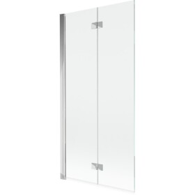 MEXEN - MIST vanová zástěna 90x150 cm 6mm 2-s, chrom, čirá, levá 8A9-090-002-01-00-L