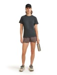 Dámské merino triko s krátkým rukávem ICEBREAKER Wmns 200 Waffle Elevation SS Tee, Obsidian velikost: L