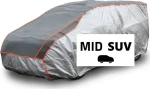 COMPASS Ochranná plachta proti kroupám MID SUV / 480 x 195 x 155 cm / stříbrná / EVA