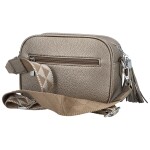 Stylová dámská koženková crossbody kabelka Danika, bronzová