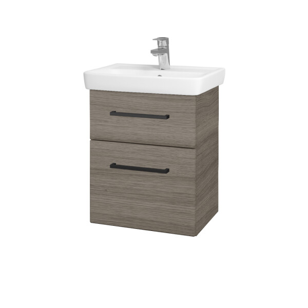 Dřevojas - Umyvadlová skříňka GO SZZ2 50 - D03 Cafe / Úchytka T06 / D03 Cafe 28063H