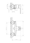 INVENA - Sprchová baterie FIRA černá BN-71-004-V
