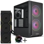 Lian Li LANCOOL 216 + HYDROSHIFT II LCD-C 360TL černá / Bundle / PC skříň E-ATX + AiO 360 mm / ARGB / LCD / Intel + AMD (GABU-800)