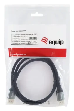 Equip DisplayPort 2.1 Premium 1 m černá / DisplayPort kabel / 16K/60Hz / 54 Gbps / pozlacené konektory (119281)