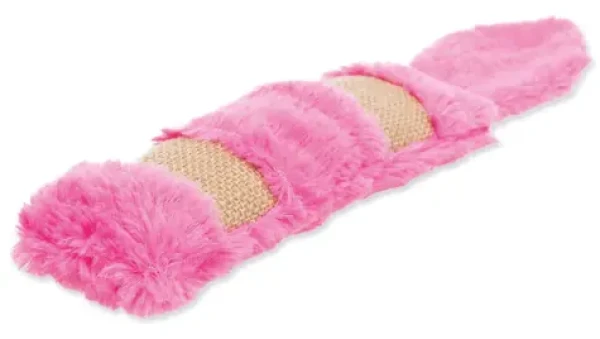 TRIXIE XXL polštářek se šantou 39 cm / Hračka pro kočky / Šustící fólie / Plyš, juta (G13-45598)