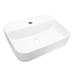 Mereo Umyvadlo na desku bez přepadu, Lota, 505x400x135 mm, keramické UC514014R