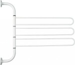 AQUALINE - WHITE LINE otočný trojsušák, bílá 8002