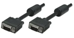 Manhattan SVGA kabel HD15 M/M černá / VGA kabel / Stíněný / Feritové jádro / 1,8 m (317757)