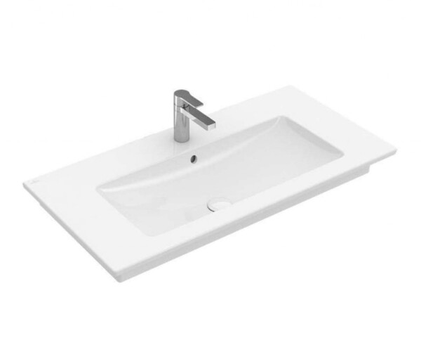 VILLEROY & BOCH - Venticello Umyvadlo nábytkové 100x50 cm, s přepadem, otvor pro baterii, alpská bílá 4104AL01