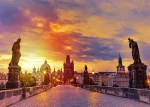 ENJOY Puzzle Karlův most při západu slunce, Praha