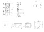 GEBERIT - Duofix Set předstěnové instalace, klozetu Oudee a sedátka softclose, tlačítko Sigma20, chrom SANI11CA1165