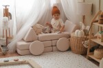 SHAPPY Dětská rozkládací pěnová pohovka SHAPPY PLAY mini Barva: Soft Beige