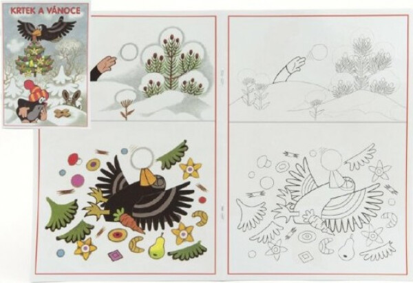 Krtek a Vánoce - Omalovánky A5 - Zdeněk Miler
