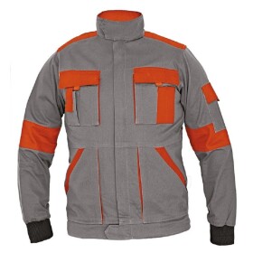 Montérková bunda MAX LADY dámská 100 % BA Doprodej!!! 260g/m2 šedo-oranžová