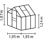 Polykarbonátový skleník – Vitavia Venus 3800, PC 4 mm zelený