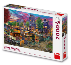 Puzzle Malovaný Amsterdam 2000 dílků