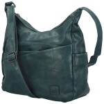 Stylová dámská koženková crossbody kabelka Gianni, modrá