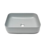 Umyvadlo na desku SAT Infinitio 50x39 cm šedá mat bez přepadu SATINF5039LGRM SATINF5039LGRM